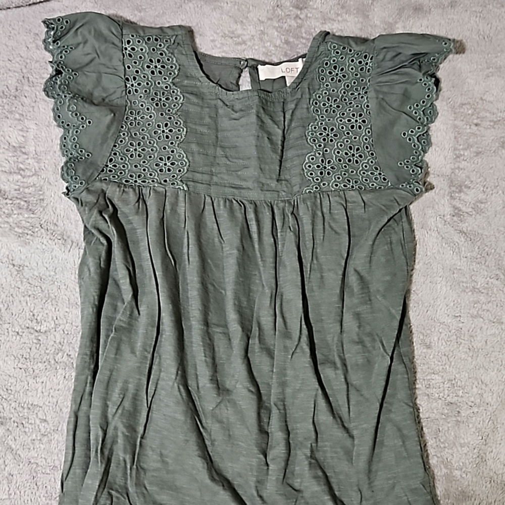Loft green blouse